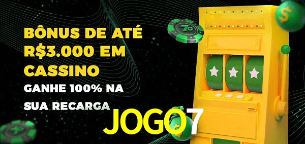 JOGO7 melhor bônus de depósito